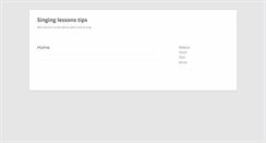 Desktop Screenshot of mysinginglessonsblog.com